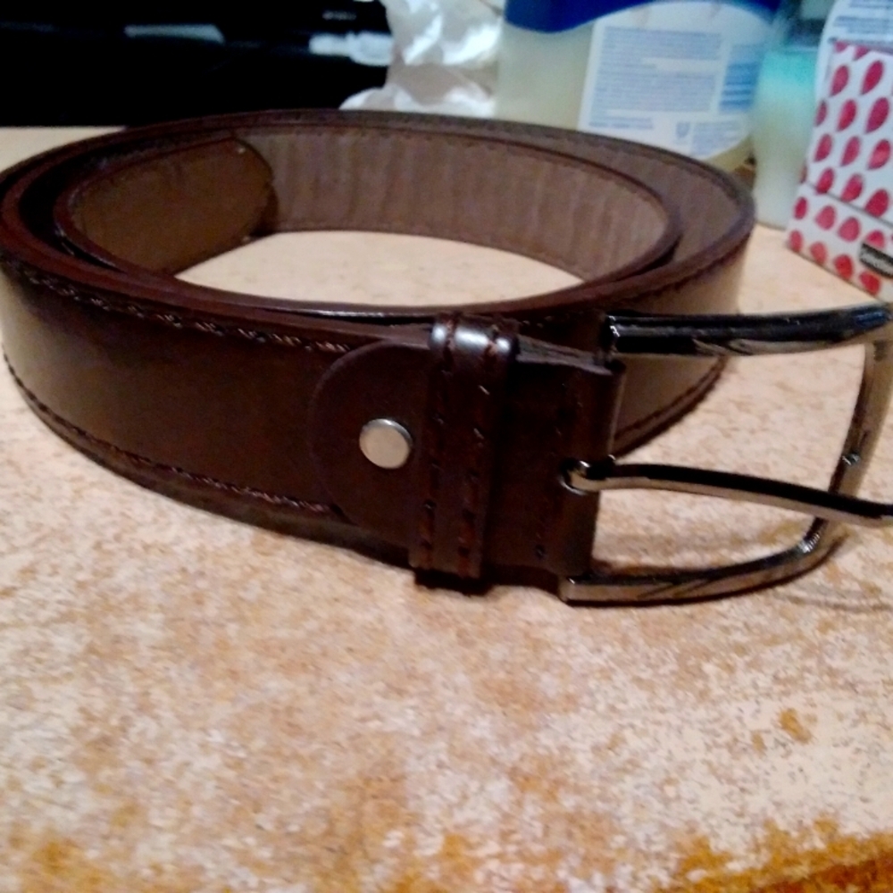Men's Brown Leather Belt